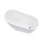 55.3" X 28.3" Freestanding Soaking Bathtub-86772432