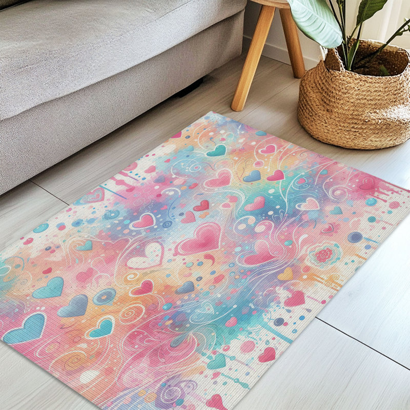 Tapis tressé Love Splash Designs, Rectangulaire 3 pi x 5 pi
