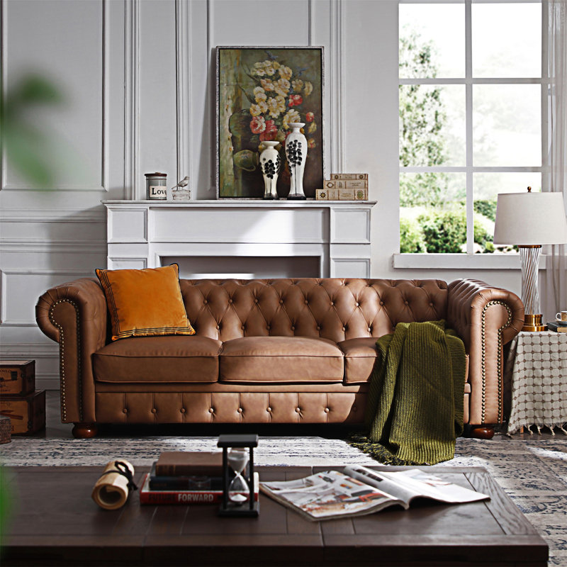 Canapé Chesterfield Gentilly Classic, Brun