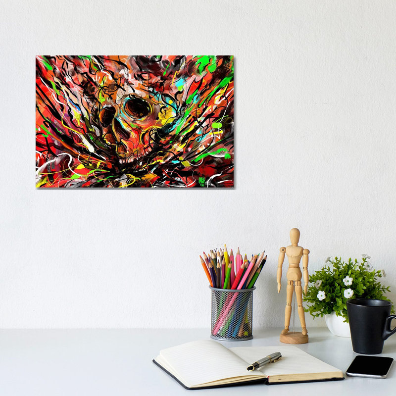 Skullicious 1 Piece Wrapped Canvas Wall Art, 20.32 cm H x 30.48 cm W