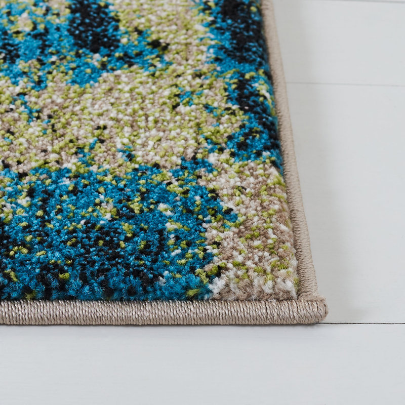 Tapis abstrait Dowlen Performance, Rectangle 5 pi 3 po x 7 pi 6 po