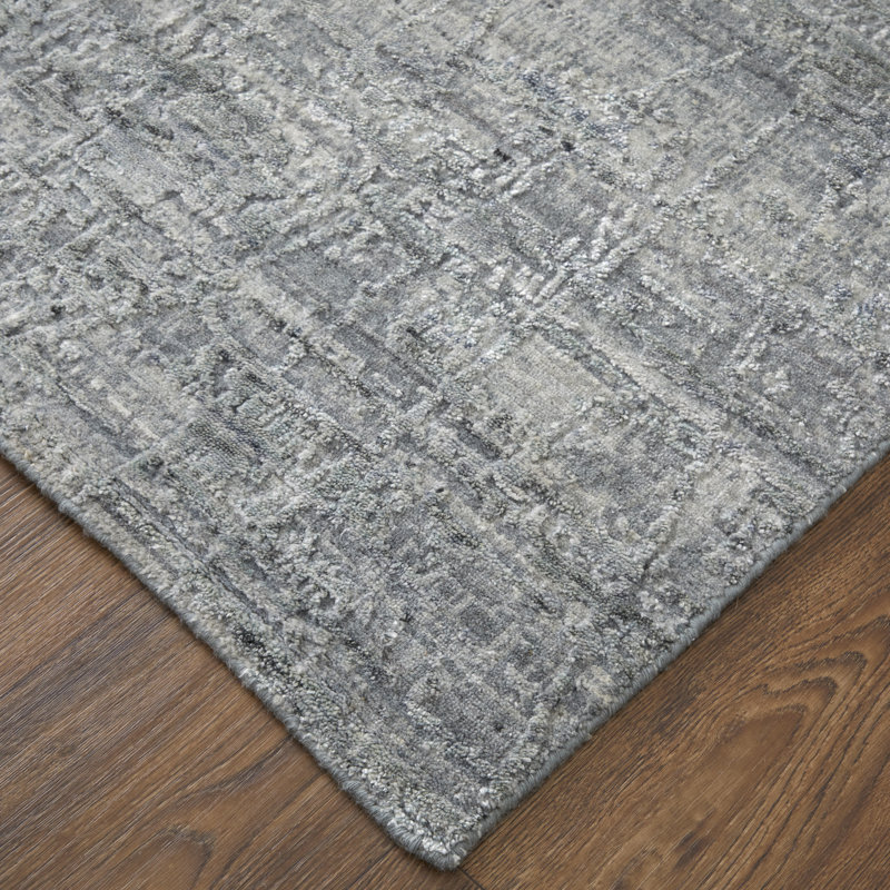 Eastfield Abstract Area Rug in Gray, Rectangle 12' x 15'