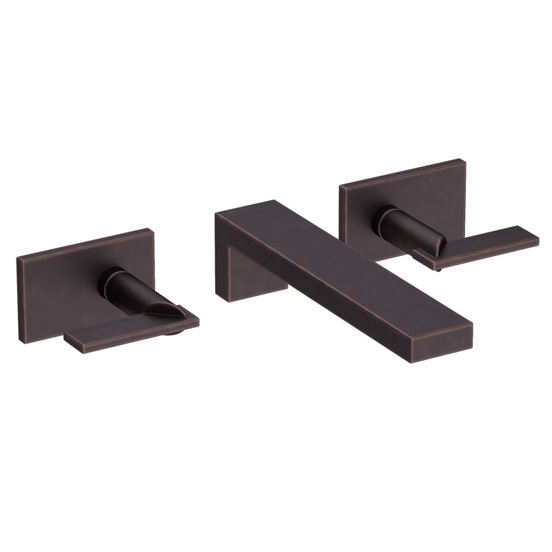 Metro Wall Mount Bathroom Faucet, Venetian Bronze