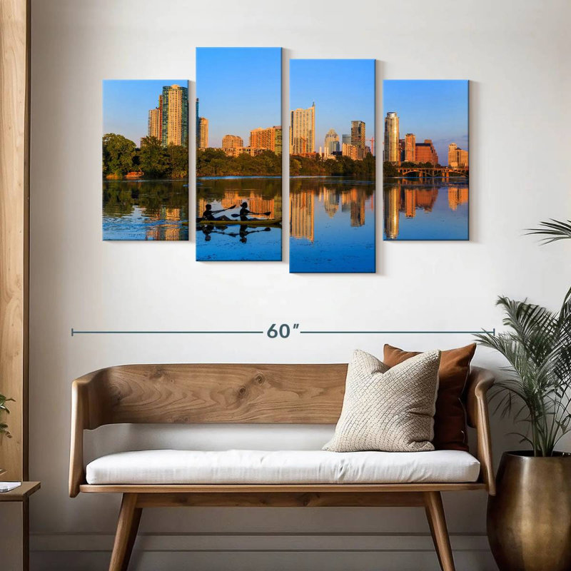 Sireci Kayaking At Zilker Park, 32" H x 52" W