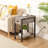 Huspon 24" End Table with Storage and Charging Station-1656076044