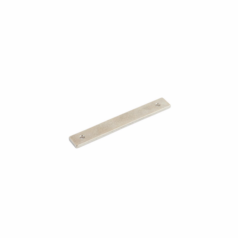 Schaub Vinci contre-plaque pour armoire / tiroir, H 5 po x l 0,75 po, Bronze blanc poli