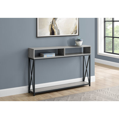Table d'appoint, console, vestibule, étroit, canapé, salon, chambre à coucher, métal stratifié, contemporain, moderne