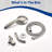 High Pressure Handheld Shower Head With 7-Spray Setting Showerhead Kit-121690757