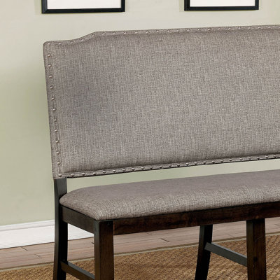 Gross Linen Blend Upholstered Bench