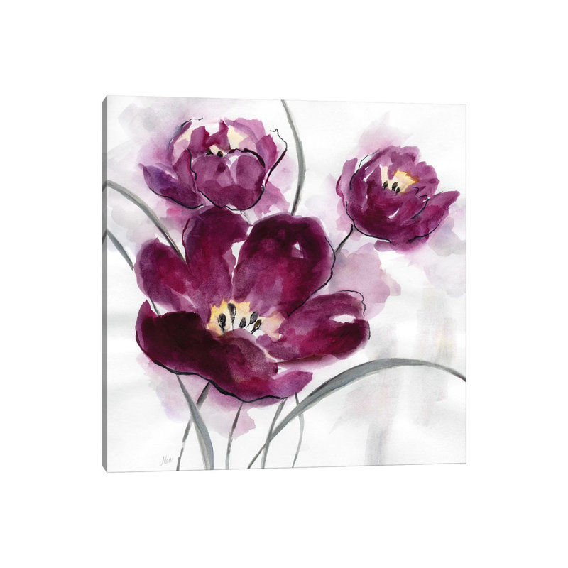 My Magenta II by Nan - Painting on Canvas, Wrapped Canvas, 30.48 cm H x 30.48 cm W