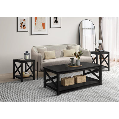 Alessandro 3 Piece Living Room Table Set by Beachcrest Home