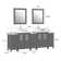 Melbourne 84'' Double Bathroom Vanity with Engineered Marble Top with Mirror