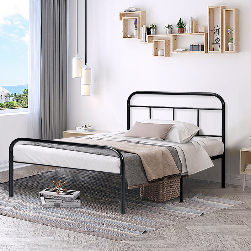 Twin Bed Frame with Headboard Single Bed Frames No Box Spring Needed