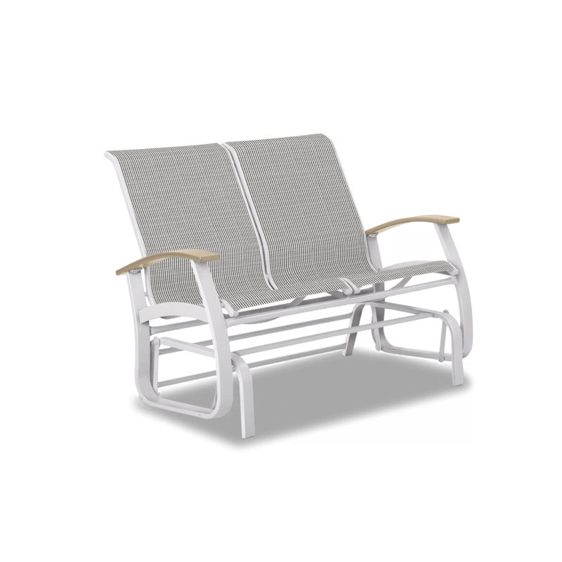 Belle Isle Outdoor Glider, Skip, Desert P60, Gloss White