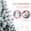 Arbre artificiel 7,5 pi avec 550 lumières DEL, 1149 branches floquées, arbre de Noël ignifuge, décor sécuritaire blanc chaud
