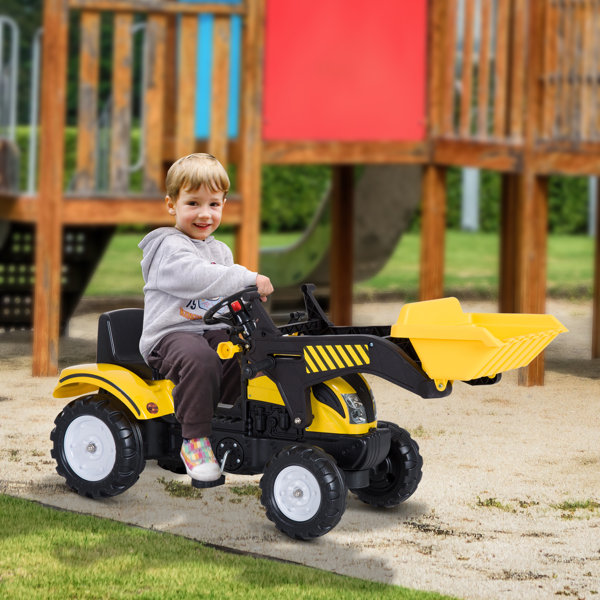 Freeport Park 1 Seater Tractors / Construction Pedal Ride On | Wayfair ...