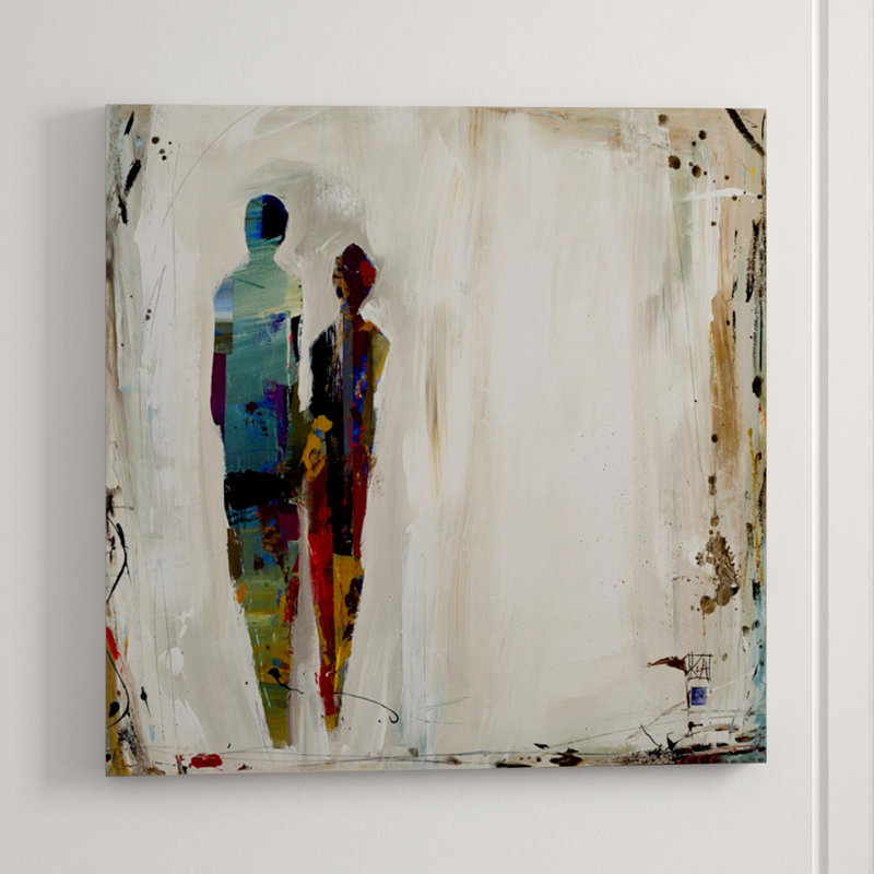Imprint II Painting, Image Brush Gel, 47" H x 47" W