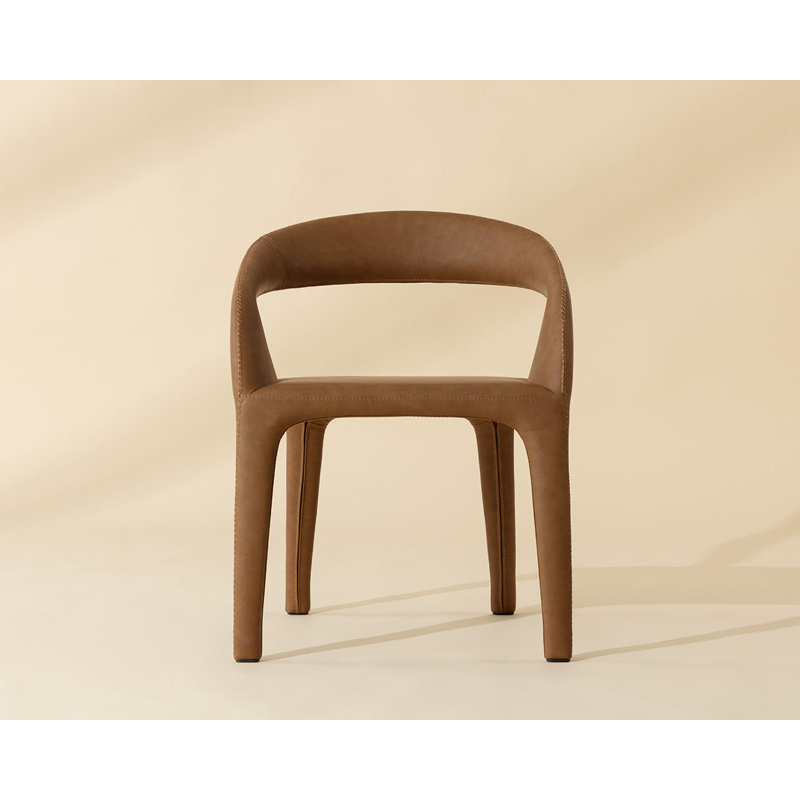 Atika Upholstered Arm Chair, Milliken Cognac