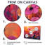 Jackielyn Neon Meadow in Bright Contrasts Pop Art - Fleurs murales sur toile-1211109160-1211109333-1211109166