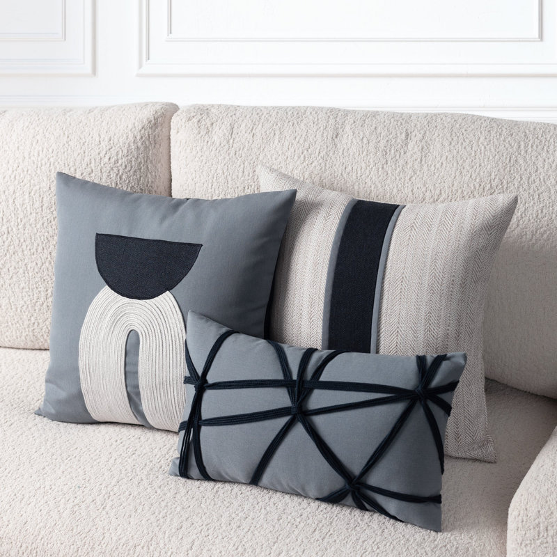 Architectural Layers Lumbar Pillow Cover & Insert