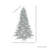 7.5' H Lighted Artificial Spruce Christmas Tree