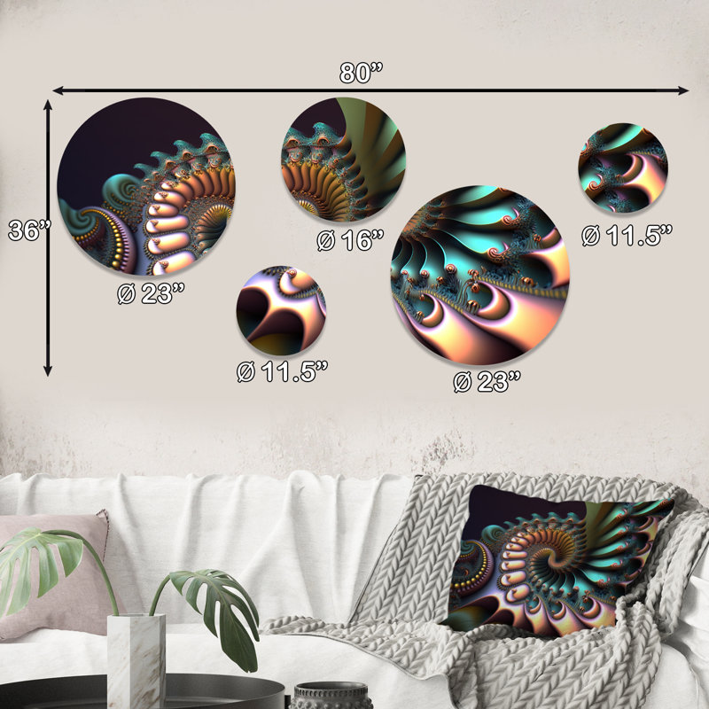 Abstract Wall Decor on Metal