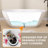 55'' x 29.5'' Freestanding Soaking Acrylic Bathtub with Integrated Slotted Overflow and Chrome Anti-clogging Drain-91906324