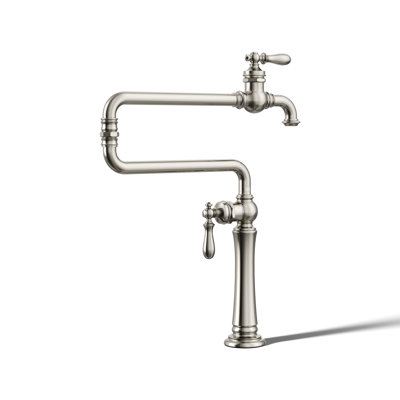 Artifacts® Single-Hole Deck-Mount Pot Filler with Extended Spout