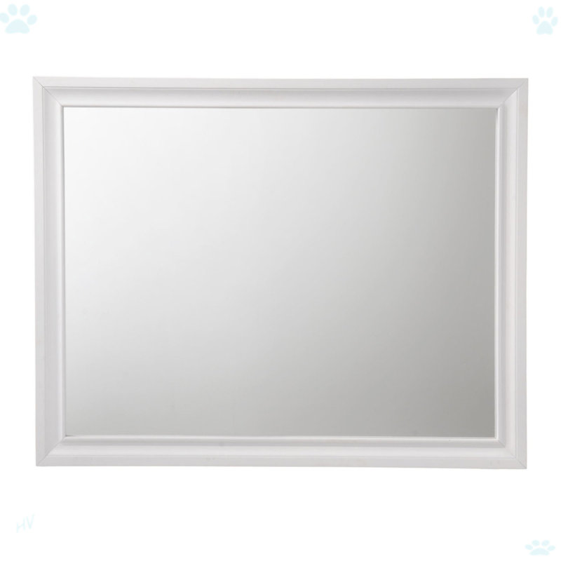Miroir moderne pour salle de bain, Blanc