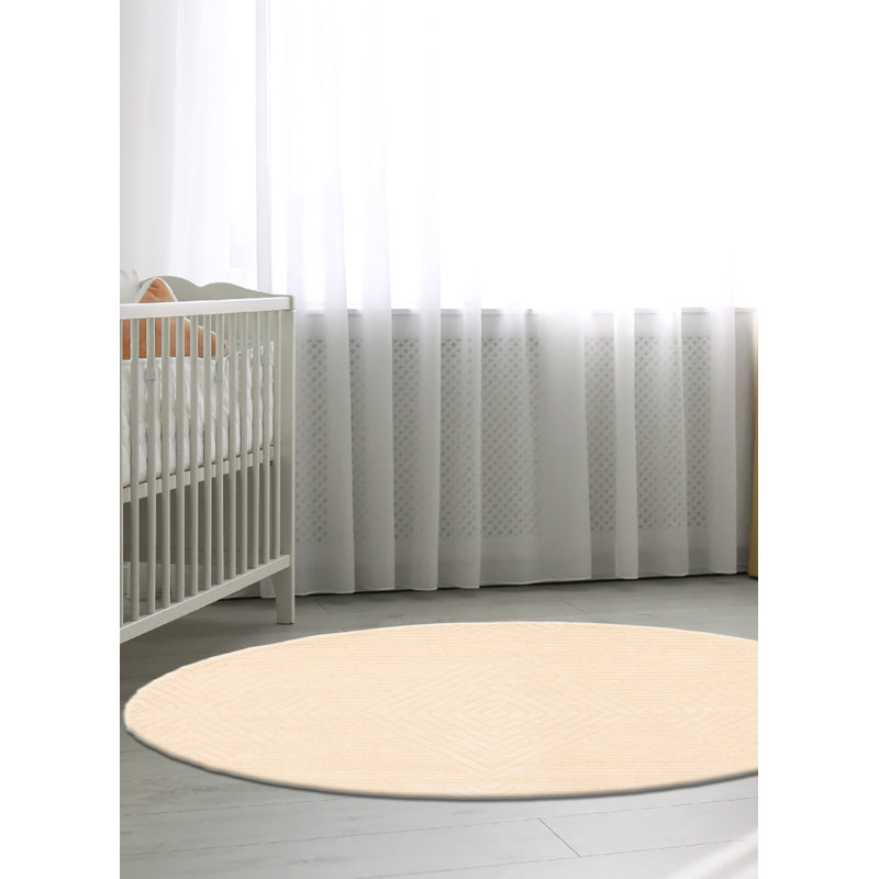 Tapis beige Kashkuli Gabbeh 3 pi 11 po x 3 pi 11 po