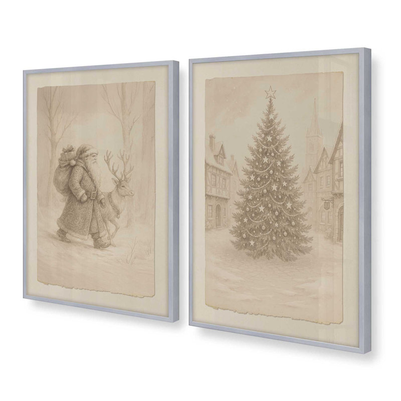 Lettres du pôle Nord, reproduction d'art, H 15,5 po x l 25 po, Chrome poli