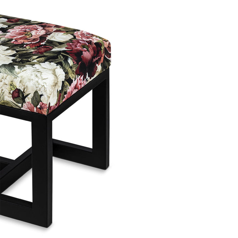 Metivier Velvet Upholstered Bench, H40 x W70 x D35cm