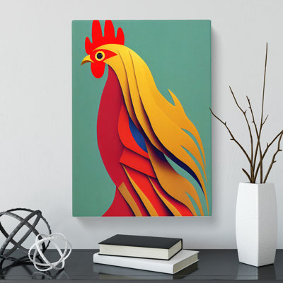 Wardville Rooster Art Vol.3 - Wrapped Canvas