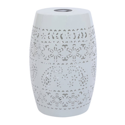Lumi Solar-Lighted Iron Side Table