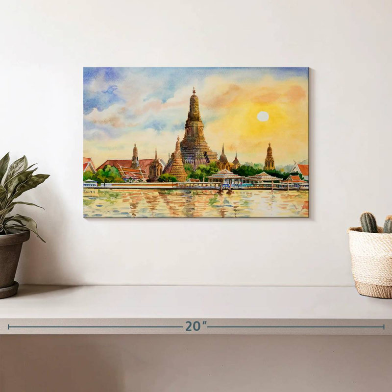 Temple Kavia Wat Arun, H 8 po x l 12 po