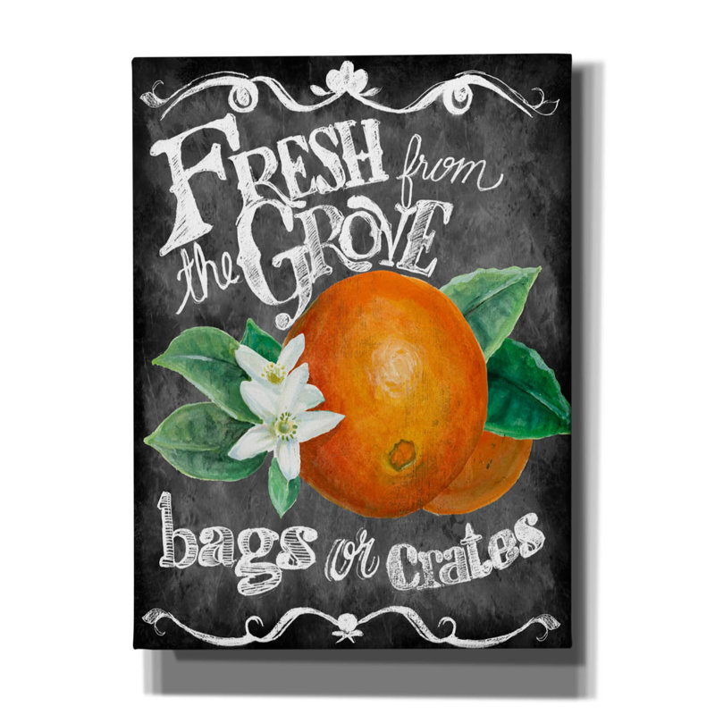 «Fresh From The Grove» par Art Licensing Studio, art mural sur toile, H 54 po x l 40 po x P 1,5 po