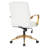 Turbeville Faux Leather Task Chair with Gold Finish -2043664744