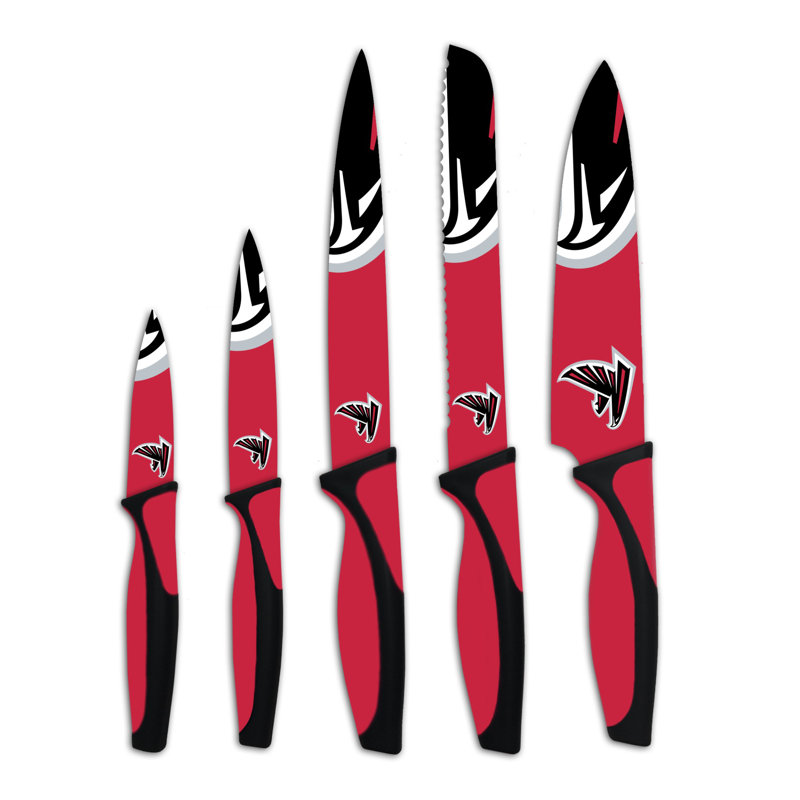 Ensemble de couteaux 4 pièces steak sports vault, Couteaux de cuisine NFL Atlanta Falcons