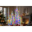 Arbre de Noël artificiel 5 pièces avec flocons de neige