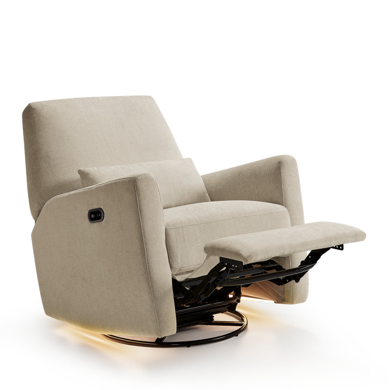 Maxi-Cosi Ansel Swivel Glider and Power Recliner with Night Light, Sand