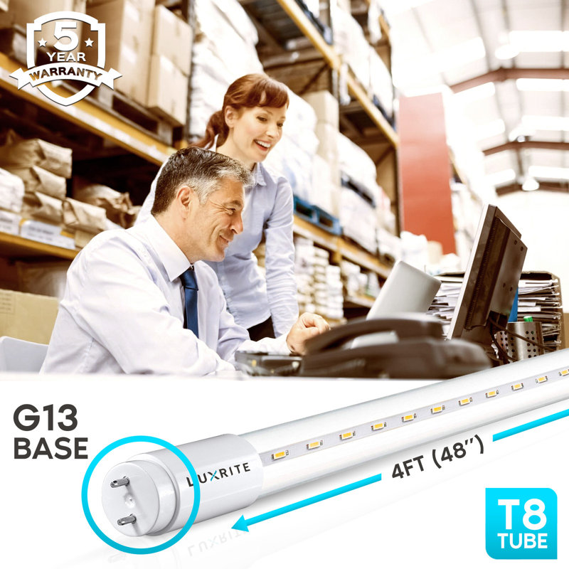 18 watts, ampoule à DEL T8 à intensité variable, culot G13 / à deux broches, 3000 K