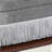 Oval Upholstered Fringe Storage Bench-645844916