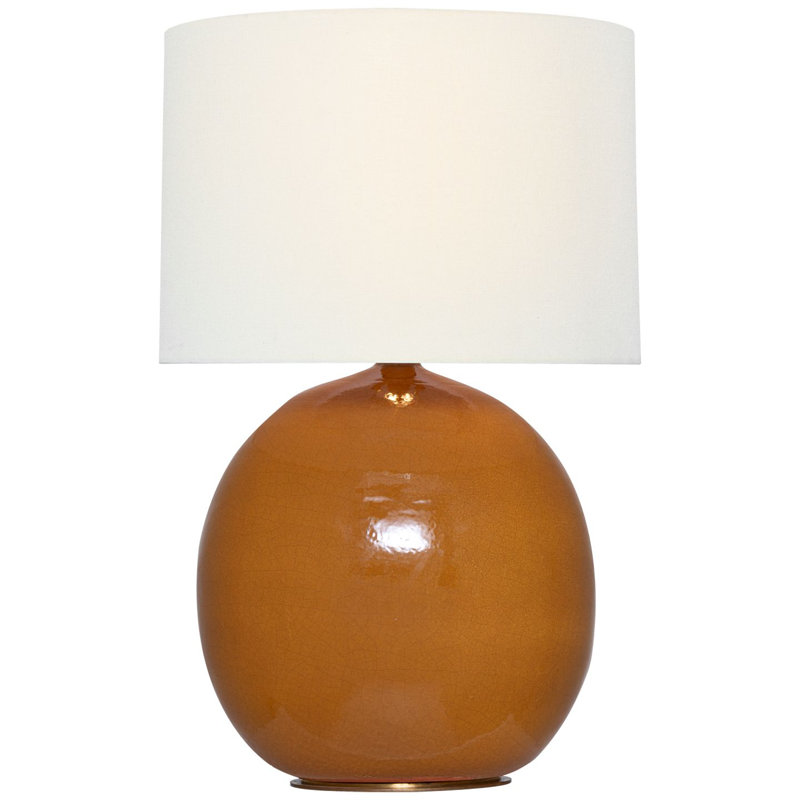 Sao Paulo Table Lamp, Crackled Sienna
