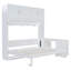 Queen Size Wall Murphy Bed With Desk And Storage Shelves And Big Cabinets