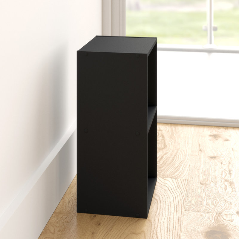 Swarna 53.6cm H x 30cm W Standard Bookcase, Black