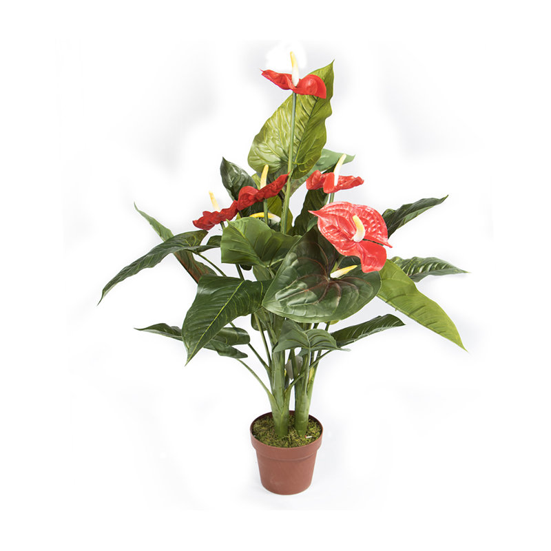 20cm Faux Flowering Plant in Pot
