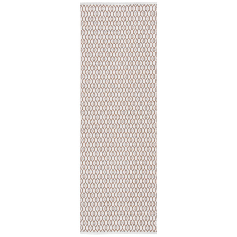 Modena Handwoven Cotton Geometric Area Rug, Runner 2'3" x 8'