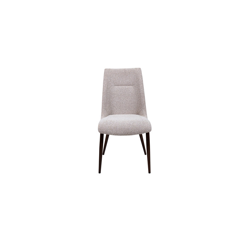 47cm H Polyester Blend Upholstered Side Chair in Cream