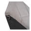 Lit plateforme tapissier en velours avec tête de lit à oreilles, 1 grand tiroir et 2 tabourets de rangement latéraux (gris)-144642424