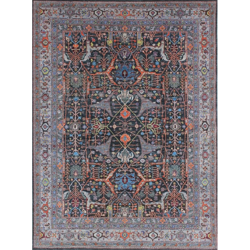 Transitional Hand Knotted Wool Oriental Area Rug